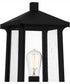 Satterfield Large 1-light Outdoor Post Light  Coastal Armour Matte Black