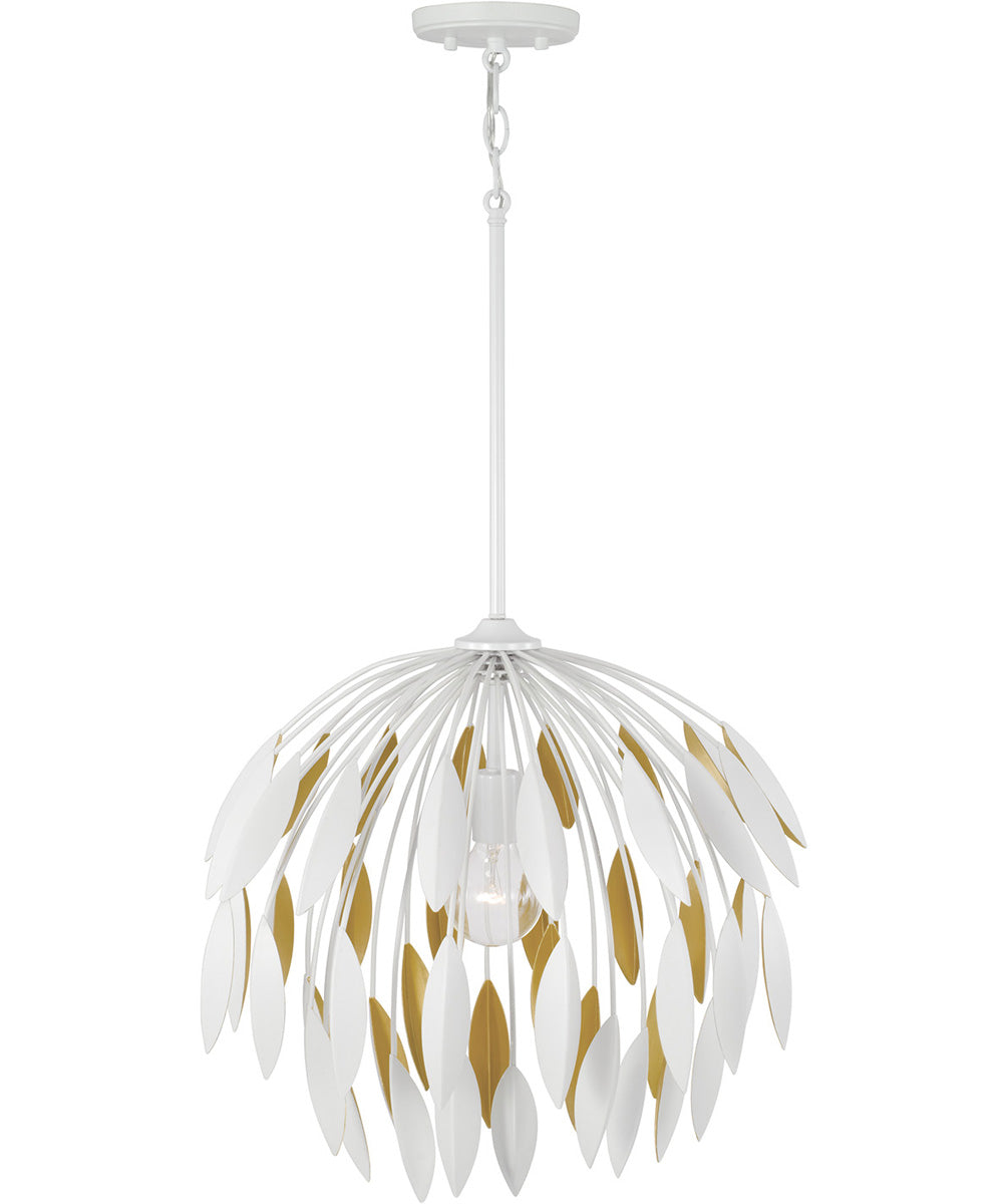 Margeaux 1-Light Pendant Matte White