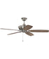 Sloan 56" Ceiling Fan (Blades Included) Brushed Polished Nickel