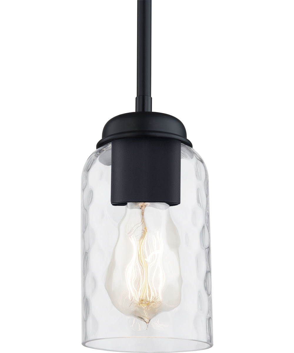 Blanche Small 1-light Mini Pendant Matte Black