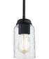 Blanche Small 1-light Mini Pendant Matte Black