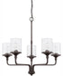 Colton 5-Light Chandelier Bronze
