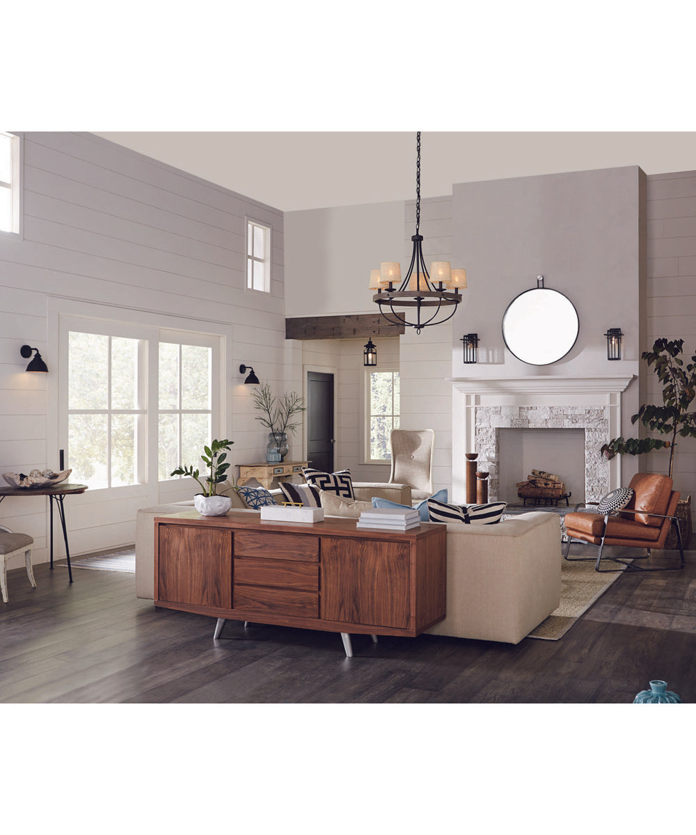 Gulliver 5-Light Coastal Chandelier Light Graphite