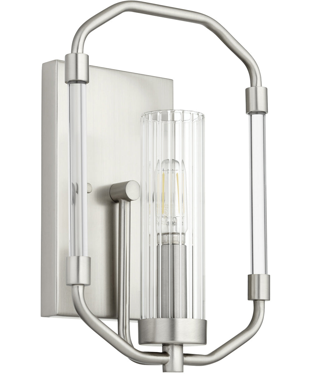 8"W Citadel 1-light Wall Mount Light Fixture Satin Nickel