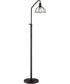 Gaius 1-Light Metal Floor Lamp Burnished Bronze