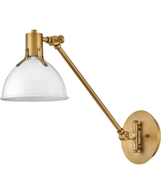 Argo 1-Light Small Single Light Sconce in Polished White