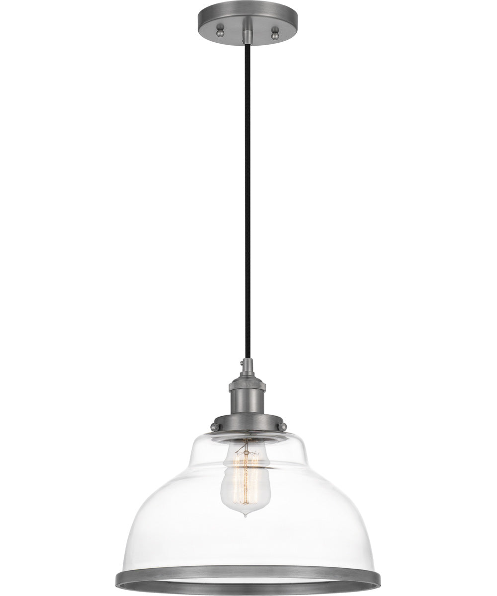 Leo Small 1-light Mini Pendant Antique Nickel