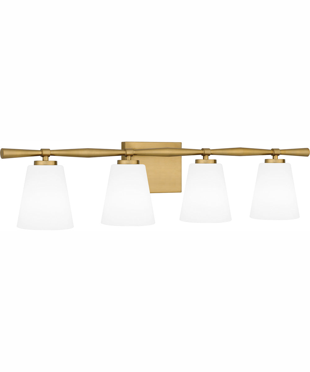 Brindley Extra Large 4-light Bath Light Aged Brass