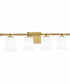 Brindley Extra Large 4-light Bath Light Aged Brass