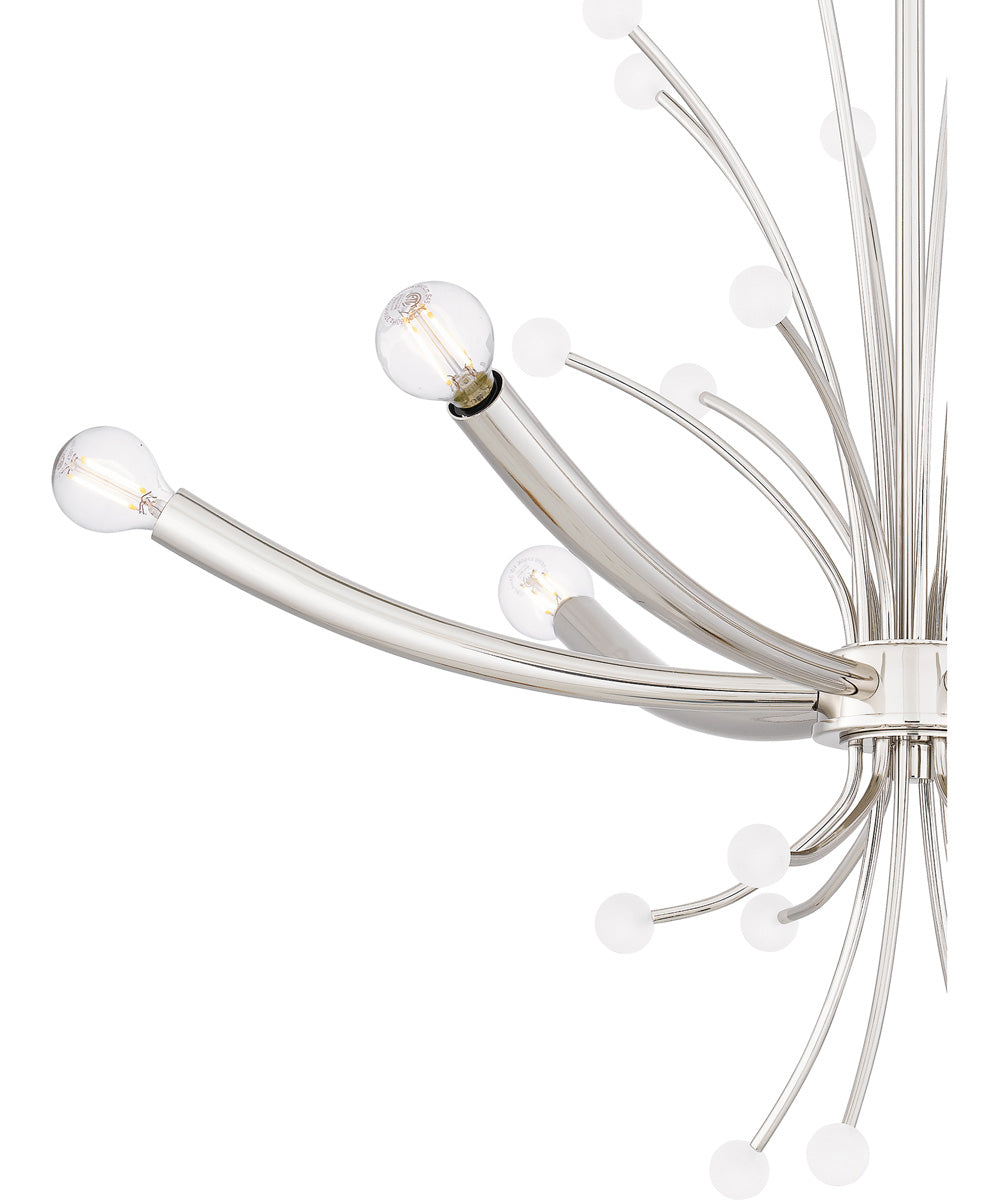 Kiera 6-light Chandelier Polished Nickel