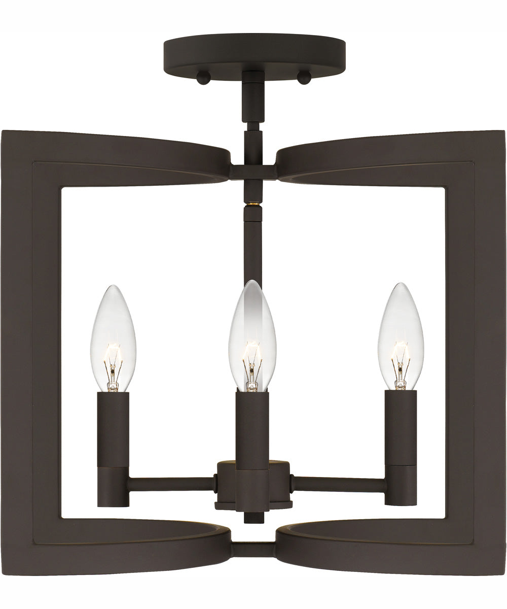 Beaufain Medium 4-light Semi Flush Mount Old Bronze