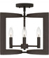 Beaufain Medium 4-light Semi Flush Mount Old Bronze