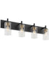 Fallstaff 4-light Bath Vanity Light Matte Black