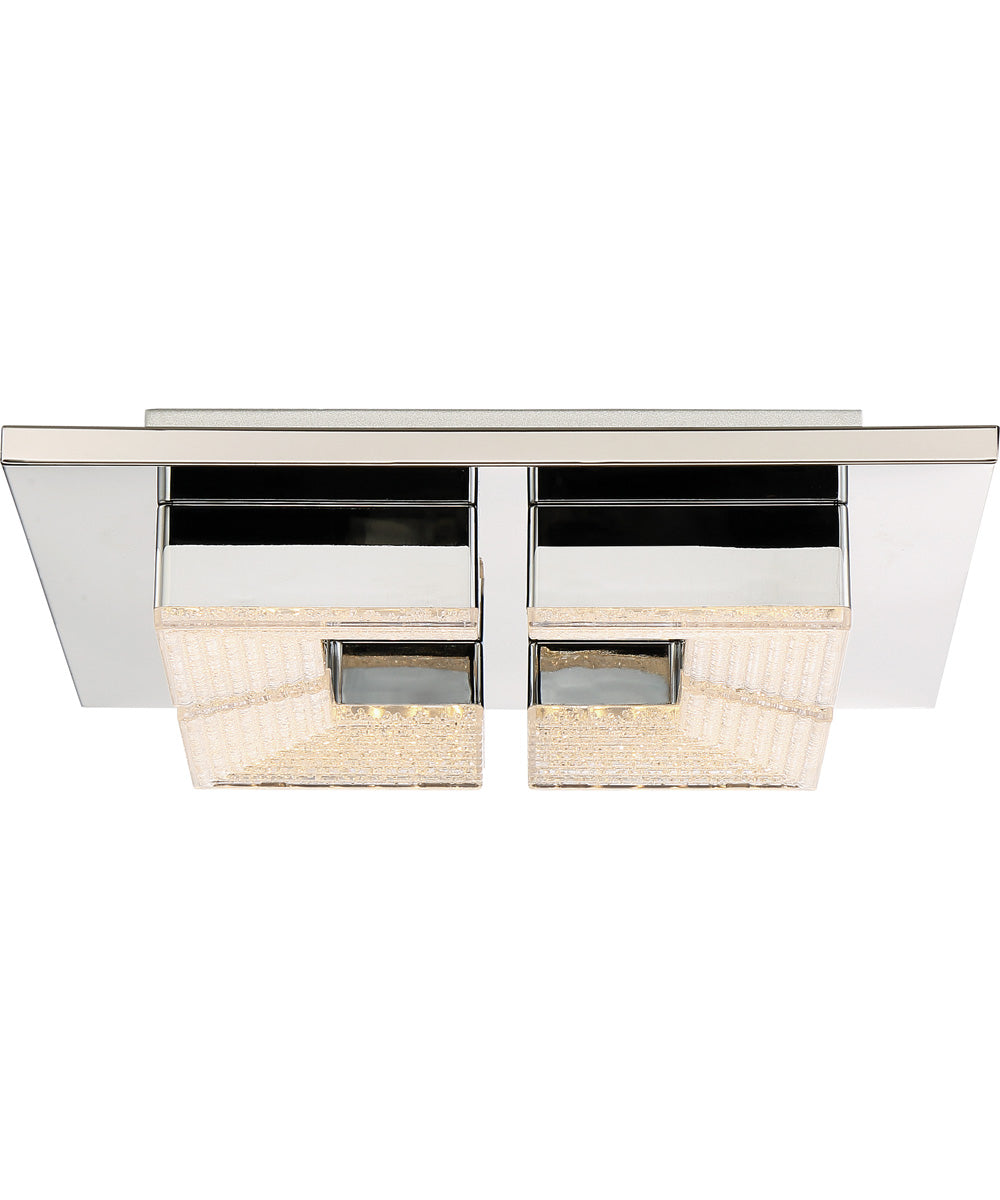 Lunette Small Flush Mount Polished Chrome