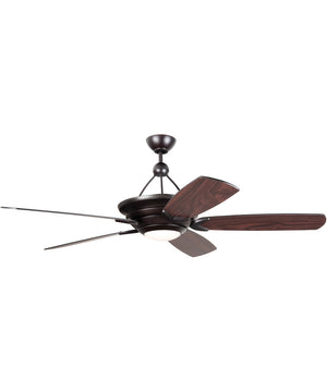 60" Vesta 4-Light LED Ceiling Fan (Blades Included) Oiled Bronze