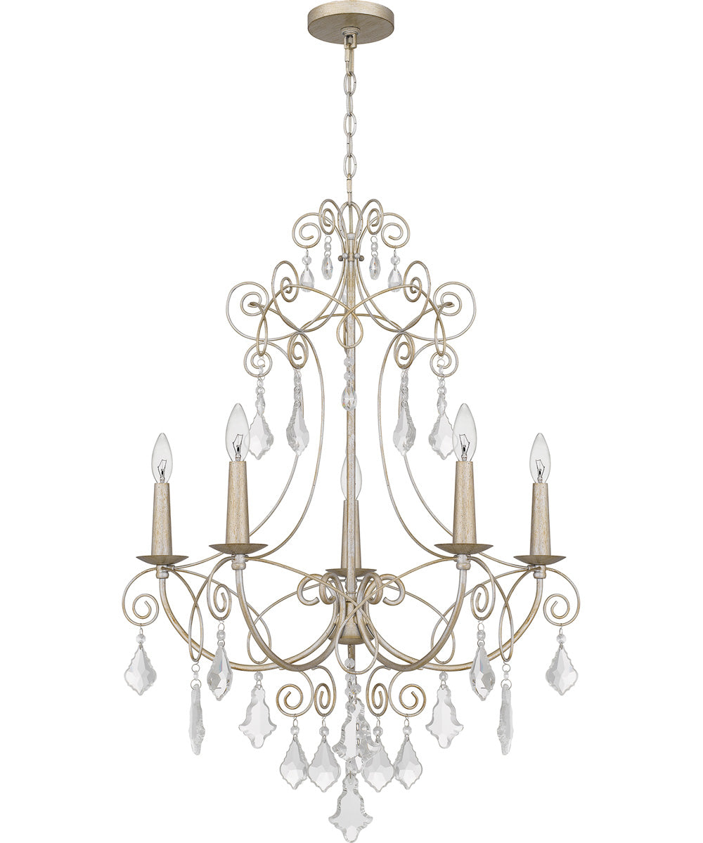 Merida 5-light Chandelier Vintage Gold