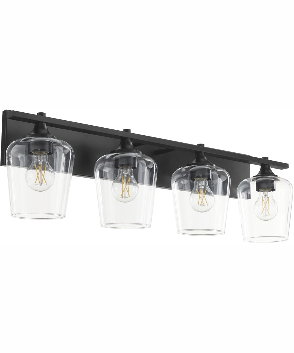 Veno 4-light Bath Vanity Light Matte Black