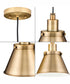 Hinton 1-Light Modern Farmhouse Pendant Vintage Brass