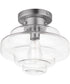 Harbor 1-Light Flush Mount Satin Nickel
