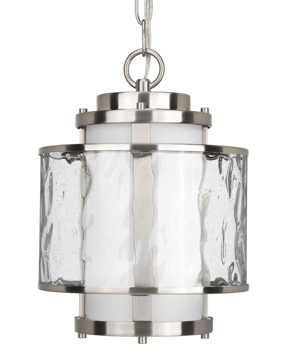 Bay Court 1-Light Hanging Lantern Brushed Nickel