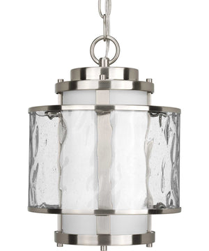 Bay Court 1-Light Hanging Lantern Brushed Nickel