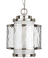 Bay Court 1-Light Hanging Lantern Brushed Nickel