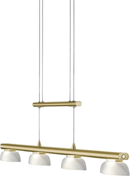 35"W Senator LED Pendant Brass-Matte