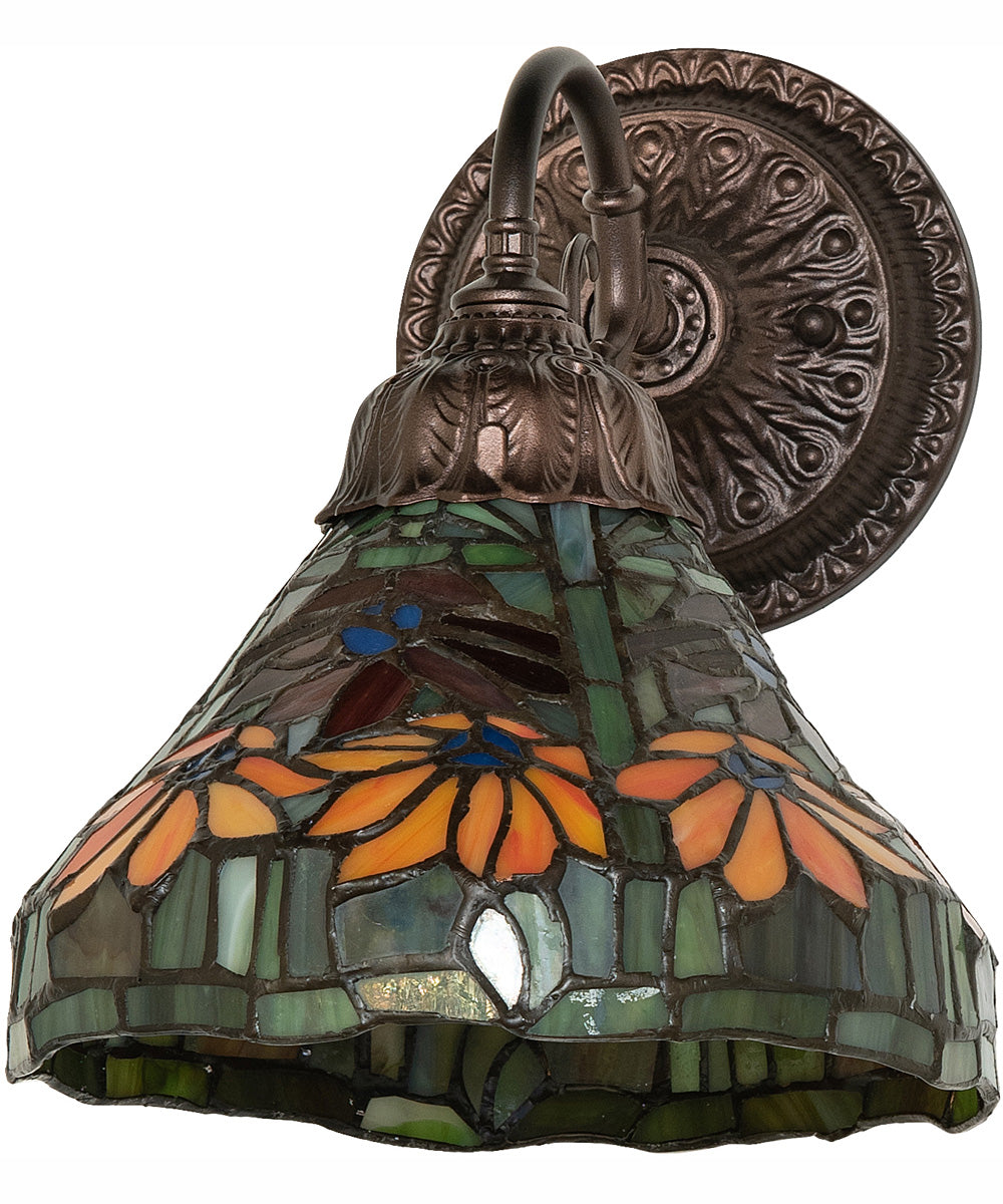 8" Wide Tiffany Poinsettia Wall Sconce