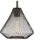 Mesh 1-Light Farmhouse Pendant Light Antique Bronze