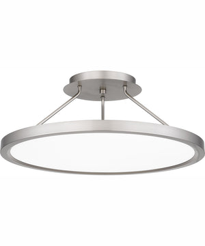 Outskirts Large Semi Flush Mount Brushed Nickel