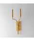 Normandy 2-Light Sconce Gold Leaf