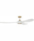 72" Envy 1-Light Indoor/Outdoor Ceiling Fan White/Satin Brass