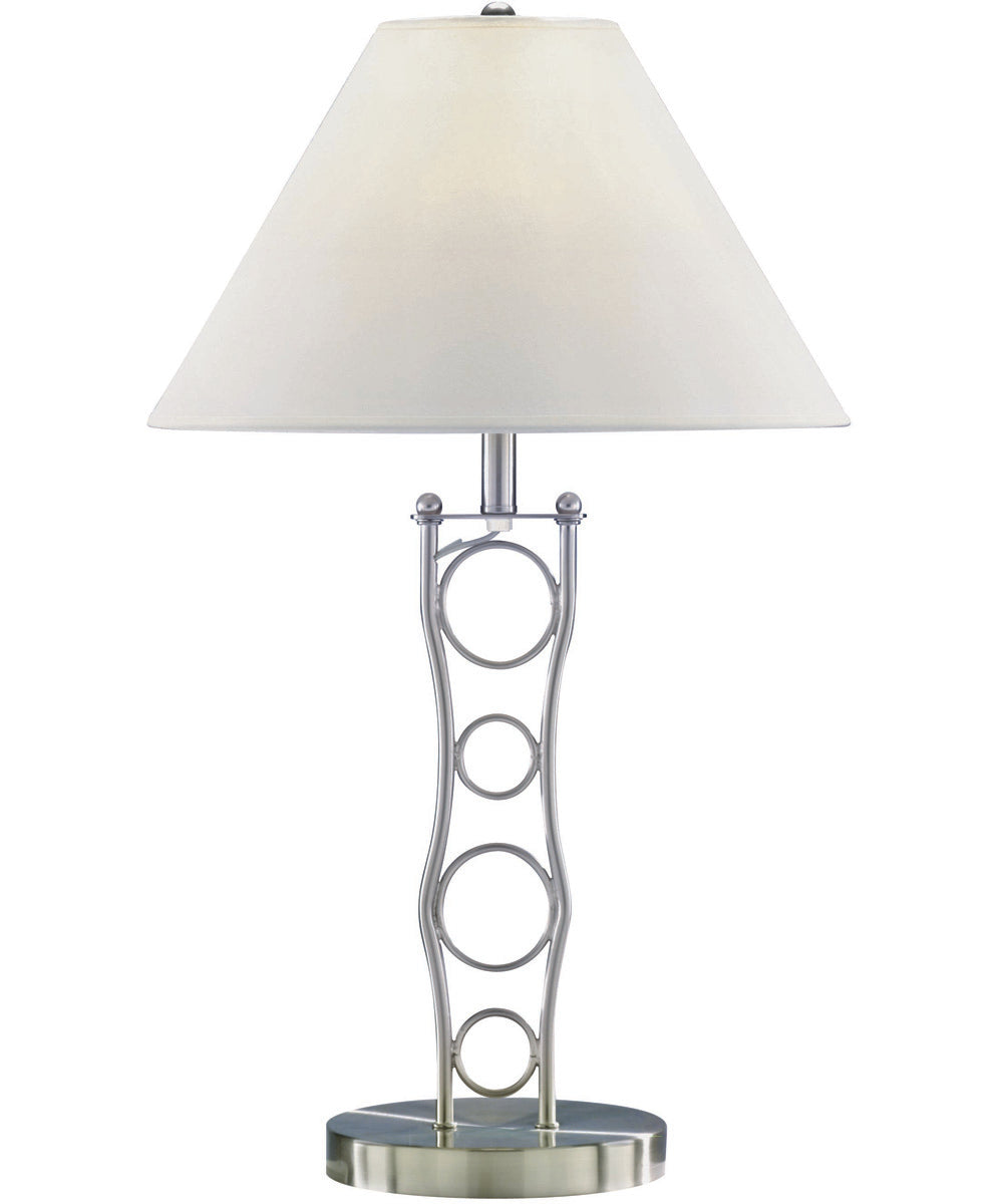 Vortex 1-Light Table Lamp Ps With White Fabric Shade