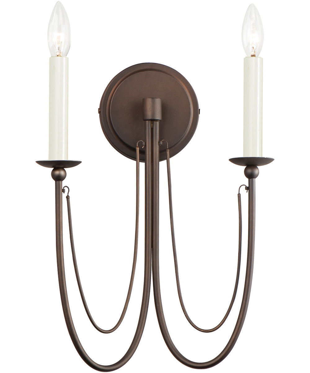 Plumette 2-Light Wall Sconce Chestnut Bronze