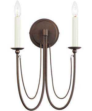 Plumette 2-Light Wall Sconce Chestnut Bronze