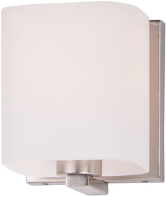 5"W Wrap 1-Light Bath Vanity Satin Nickel