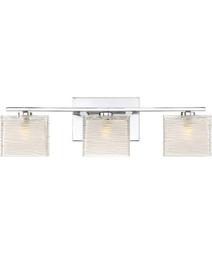 Westcap Large 3-light Bath Light Polished Chrome