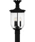 Havana Large 3-light Outdoor Post Light Earth Black