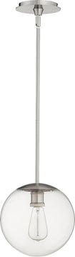 10"W 1-light Pendant Satin Nickel