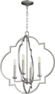 22"W Dublin 4-light Pendant Classic Nickel