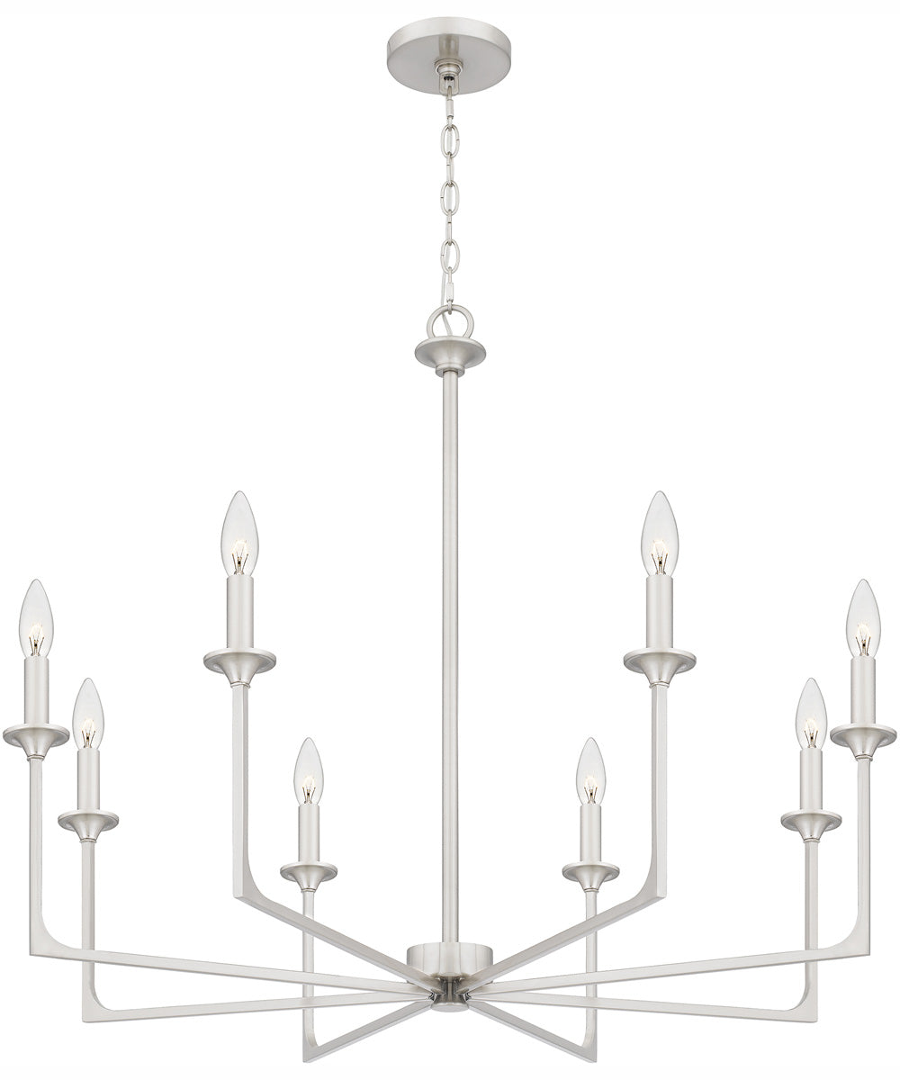 Prescott 8-light Chandelier Brushed Nickel