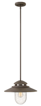 15"W Atwell 1-Light Outdoor Hanging Light in Oil Rubbed Bronze