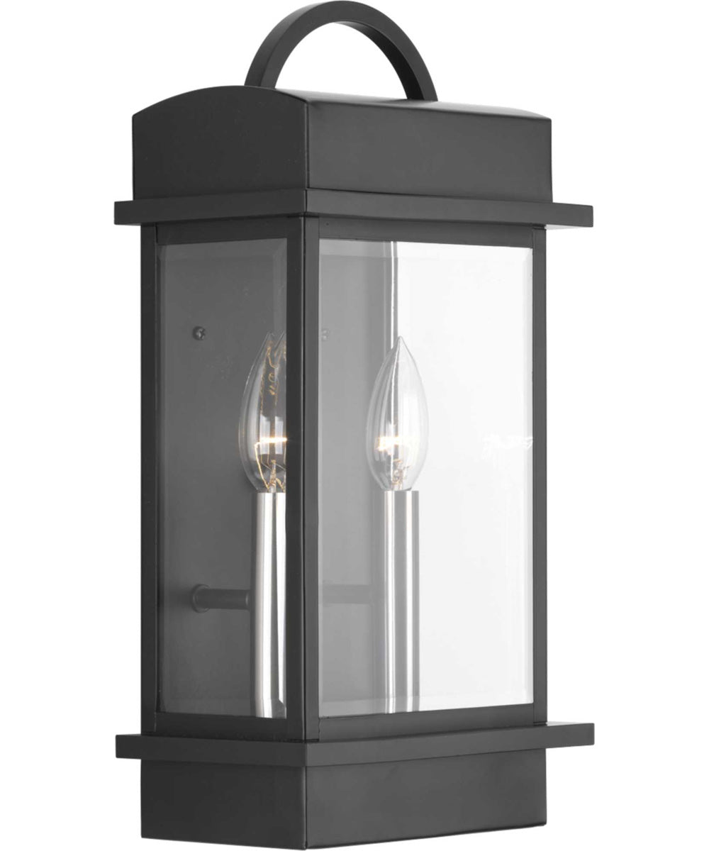 Santee 2-Light Medium Wall-Lantern Matte Black