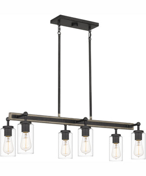 Kelleher Small 6-light Island Light Distressed Iron