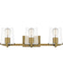Perry Large 3-light Bath Light Weathered Brass