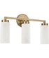 Alyssa 3-Light Vanity Aged Brass