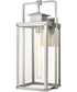Crested Butte 1-Light Outdoor Sconce Antique Brushed Aluminum/Clear Glass Enclosure