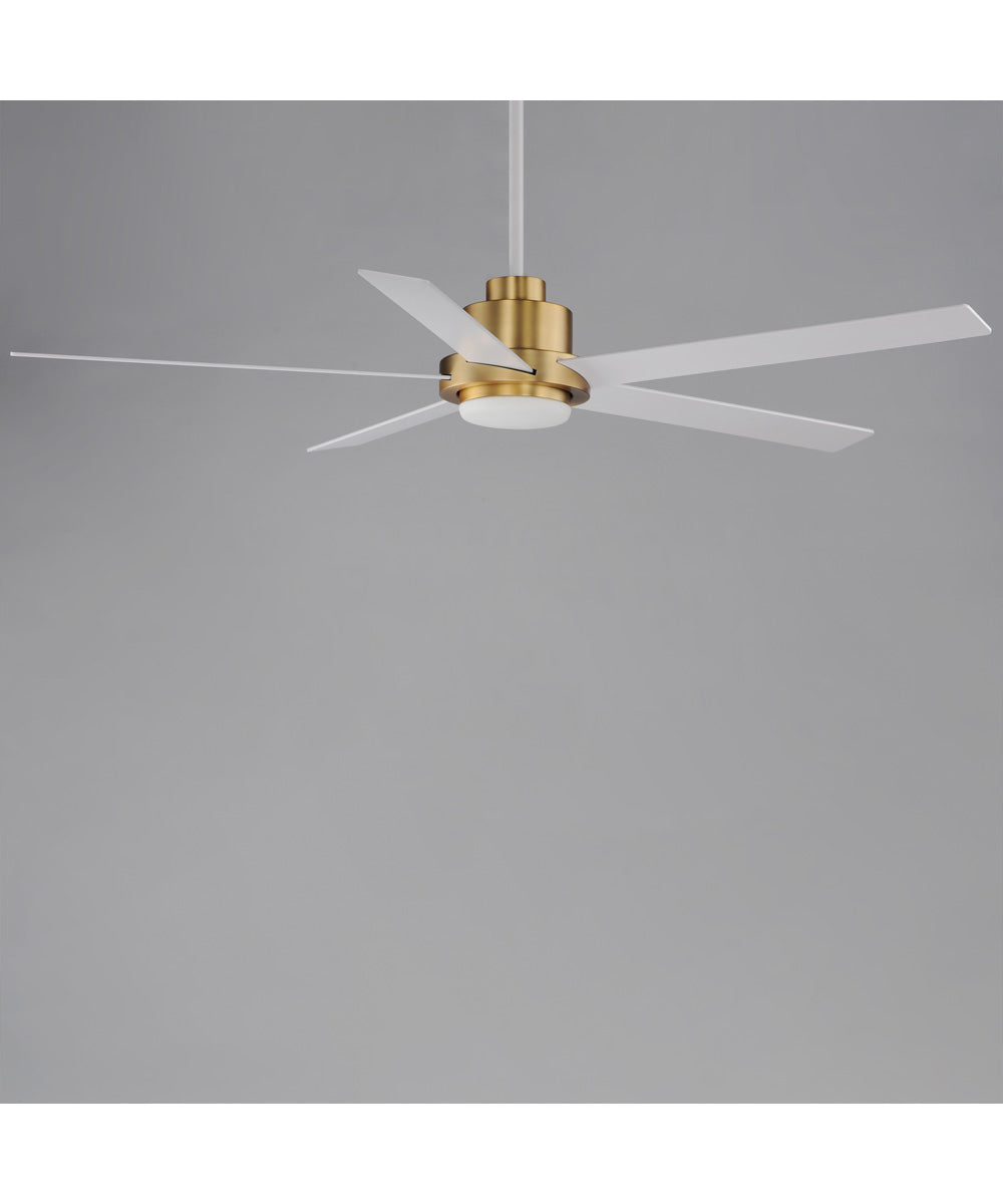 Daisy 60 inch 5-Blade Fan w LED Light Kit Natural Aged Brass
