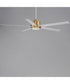 Daisy 60 inch 5-Blade Fan w LED Light Kit Natural Aged Brass