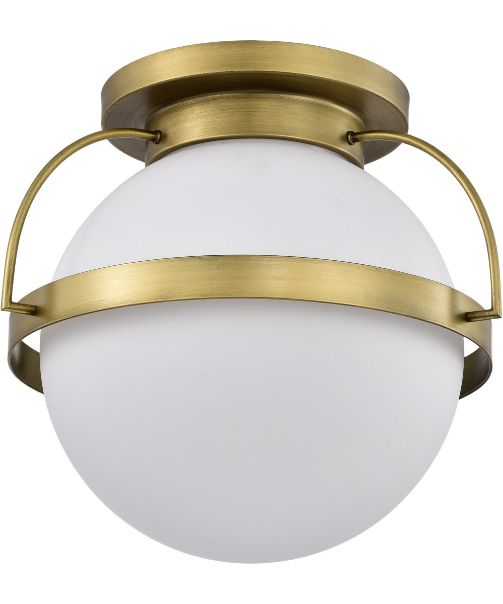 Lakeshore 1-Light Close-to-Ceiling Natural Brass